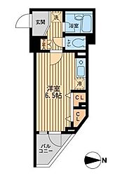 都営新宿線 西大島駅 徒歩6分の賃貸マンション 5階1Kの間取り