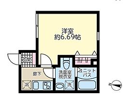 B.E.GRAND清澄白河 1Kの間取図画像