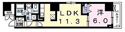 フェリーチェ・ヴィータ 1LDKの間取図画像