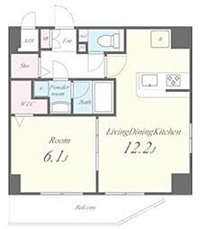 東京メトロ日比谷線 入谷駅 徒歩5分の賃貸マンション 3階1LDKの間取り