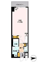 都営大江戸線 両国駅 徒歩7分の賃貸マンション 10階ワンルームの間取り