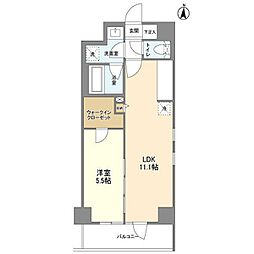 東京メトロ半蔵門線 押上駅 徒歩8分の賃貸マンション 3階1LDKの間取り