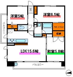 イニシアフォレスト町屋 3LDKの間取図画像