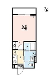 ROMA(ローマ) 1Kの間取図画像