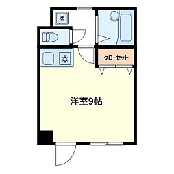 フェイス北上野 1Kの間取図画像
