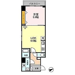ソラシエスタ 1LDKの間取図画像