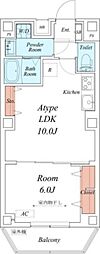 リブリ・ERBA 1LDKの間取図画像