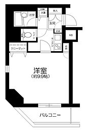 ガラ・ステージ京橋 1Kの間取図画像