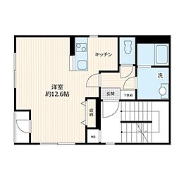 都営新宿線 浜町駅 徒歩2分の賃貸マンション 3階ワンルームの間取り
