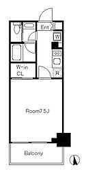 東京メトロ半蔵門線 清澄白河駅 徒歩3分の賃貸マンション 9階1Kの間取り