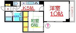 ルミエール押上 2Kの間取図画像