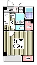 サンマルコ北綾瀬 1Kの間取図画像