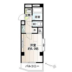 シャーウッド青井 1Kの間取図画像
