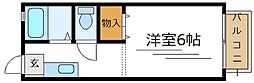 フィオーレ綾瀬 1Kの間取図画像