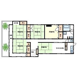 La　Vie　en　Rose 1階5LDKの間取り