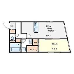 Designers Maison Qt ikebukuro 5階1LDKの間取り