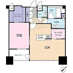 エンクレストベイサイド通り 11階1SLDKの間取り