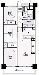アルファステイツ明石大久保 2SLDKの間取図画像