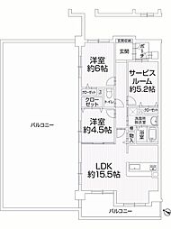 ネオハイツ西明石 2SLDKの間取図画像