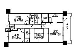 プレステージ明石大久保5 3LDKの間取図画像