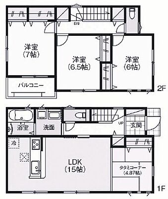 間取り 明石市大久保町山手台2丁目 中古戸建