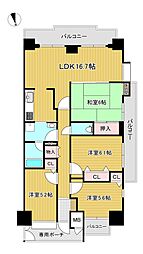 スペリオシティ泉北深井弐番館 4SDKの間取図画像