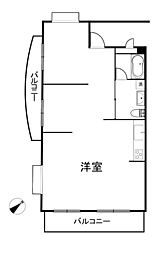 ガーデンヒルズ西所沢 ワンルームの間取図画像