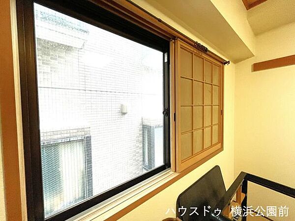 障子の裏は窓ガラスになっております。