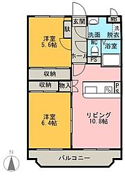 間取図画像 2LDK