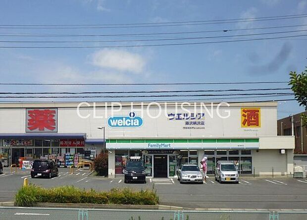 ウエルシア藤沢柄沢店 徒歩13分。 970m