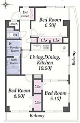 ライオンズマンション戸塚第6 3LDKの間取り