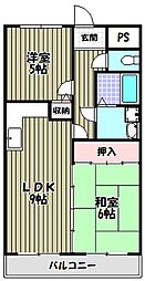 マンションYK 3階2LDKの間取り