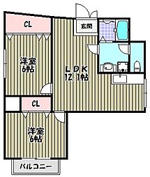 間取図画像 2LDK