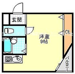 フェローズ21 ワンルームの間取図画像