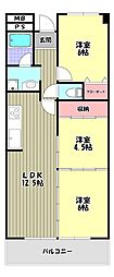 ギャレ金剛 3LDKの間取図画像