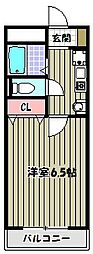 リトゥール澤 1Kの間取図画像