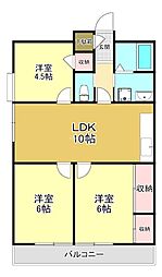 マイネ・ハイマート深井 3LDKの間取図画像