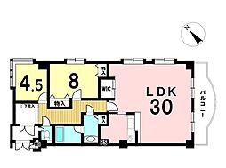 ベルメゾン乗鞍 2LDKの間取図画像