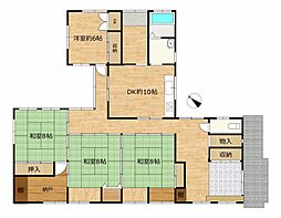 黒部市三日市　戸建て 4DKの間取り