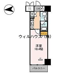 フェニックスレジデンス堺東 1Kの間取図画像