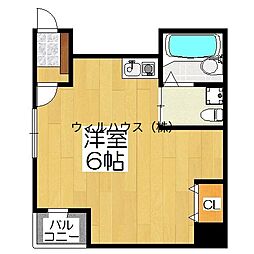 OBCマンション ワンルームの間取図画像