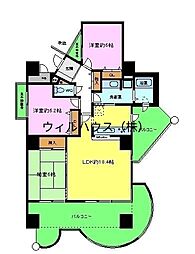 グランドメゾン和泉中央1番館 3LDKの間取図画像