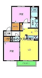 シャーメゾン鈴の宮 2LDKの間取図画像