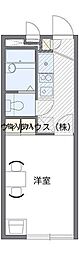 レオパレスソレイユ 1Kの間取図画像