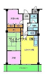 コンコードトキワ 3LDKの間取図画像