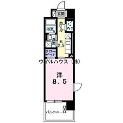 サニーキャンプ・今池 1Kの間取図画像