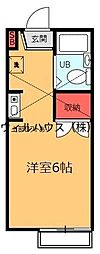パークサイド和泉中央 1Kの間取図画像