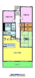 フォレストコート高尾 3LDKの間取図画像