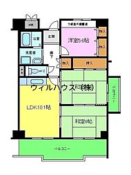 ポルト堺2 3LDKの間取図画像