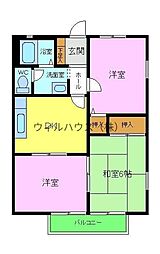 ハイツサンパティーク 3Kの間取図画像